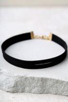 Lulus Get Out Of Town Black Layered Choker Necklace