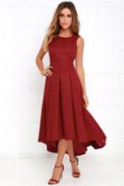 Paso Doble Take Wine Red High-low Dress | Lulus