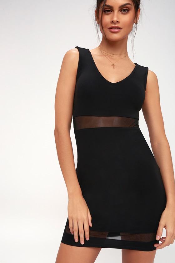 Best Of The Mesh Black Mesh Bodycon Dress | Lulus