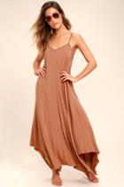 Others Follow | Kiara Rusty Rose Maxi Dress | Size X-small | Pink | 100% Rayon | Lulus