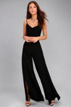 Out Tonight Black Two-piece Jumpsuit | Lulus