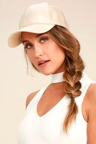 Lulus From The Crowd Beige Baseball Cap