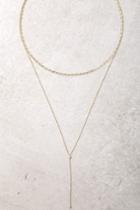 Lulus | Be My Lover Gold Layered Necklace
