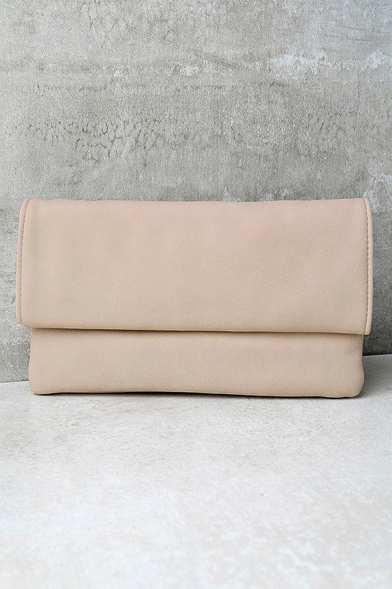 Lulus | My Love Is Your Love Light Blush Clutch | Pink | Vegan Friendly