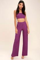 Lulus Koko Magenta Two-piece Jumpsuit