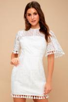 Finders Keepers Spectrum White Embroidered Mini Dress | Lulus