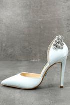 Betsey Johnson Blue By Betsey Johnson Rosie Blue Satin Pumps
