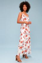 Somedays Lovin' Sweet Surrender White Floral Print Button-up Maxi Dress | Lulus