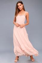 Stars In Your Eyes Blush Pink Maxi Dress | Lulus