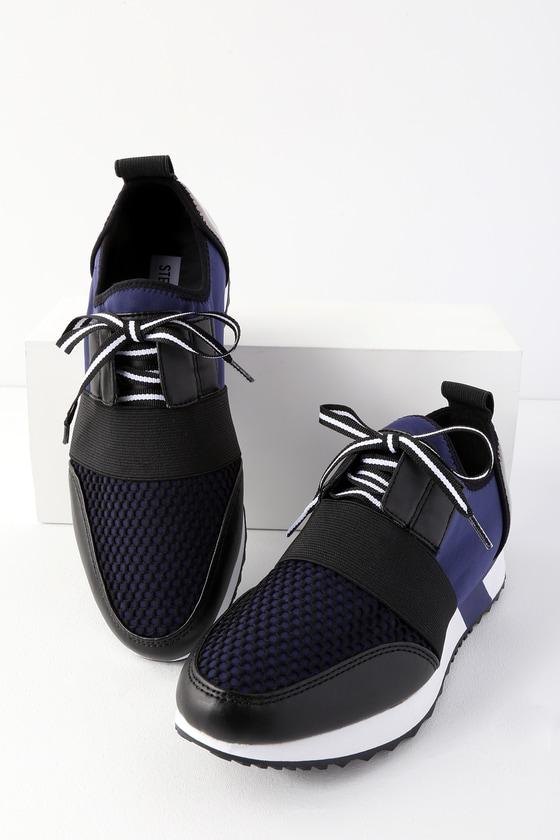 Steve Madden Antics Navy Blue Multi Sneakers | Lulus