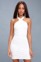 Thrive White Sleeveless Bodycon Dress | Lulus