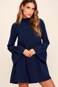 Love Riche Mod Squad Navy Blue Shift Dress
