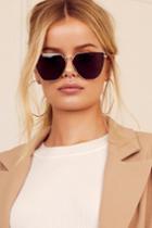 Up On High Gold And Black Sunglasses | Lulus