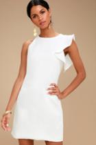 Dinah White One-shoulder Dress | Lulus
