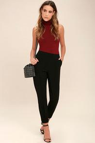 Lulus You Know Me Black Pants