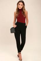 Lulus You Know Me Black Pants