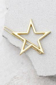 Lulus Star Light Gold Hair Clip