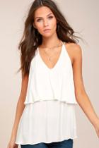 Lulus Everything You Want White Tank Top