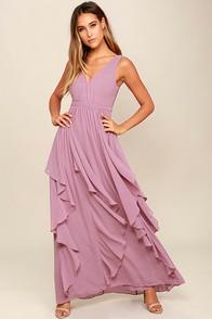 Lulus Simply Sweet Mauve Maxi Dress
