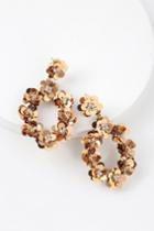 Floral That And Then Some Bronze Sequin Earrings | Lulus