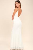 Ephemeral Allure Ivory Lace Maxi Dress | Lulus