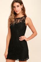 Bb Dakota Thessaly Black Lace Dress