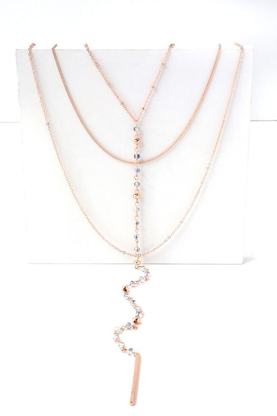 Ardent Rose Gold Layered Necklace | Lulus