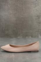 Breckelle's | Lexine Blush Suede Pointed Flats | Size 7.5 | Pink | Vegan Friendly | Lulus