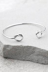 Lulus Do The Twist Silver Bracelet