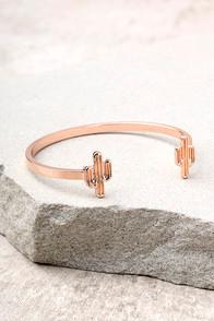 Lulus Darling Desert Rose Gold Bracelet
