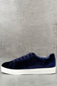 Circus By Sam Edelman Caprice Navy Velvet Sneakers