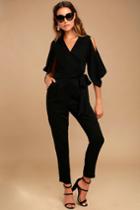 Adelyn Rae | Hold Tight Black Jumpsuit | Size X-small | 100% Polyester | Lulus