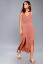 Time To Tango Blush Pink Midi Dress | Lulus