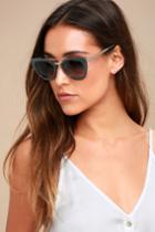 Power 81 Silver And Grey Sunglasses | Lulus