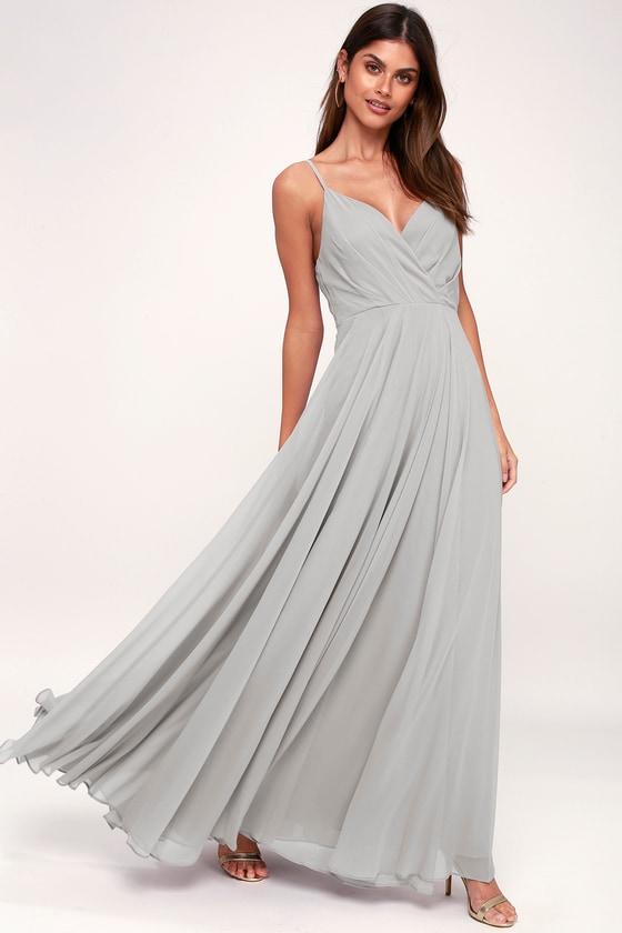 All About Love Light Grey Maxi Dress | Lulus