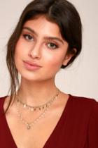 Lulus | Last Forever Gold Layered Choker Necklace