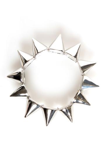 Spike It Like That Silver Spike Bracelet