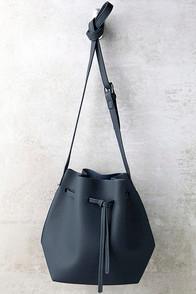 Lulus Ride West Navy Blue Bucket Bag