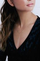 Allegra Gold Rhinestone Drop Necklace | Lulus