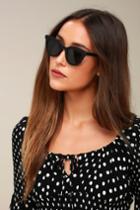 Hotsy Totsy Matte Black Sunglasses | Lulus