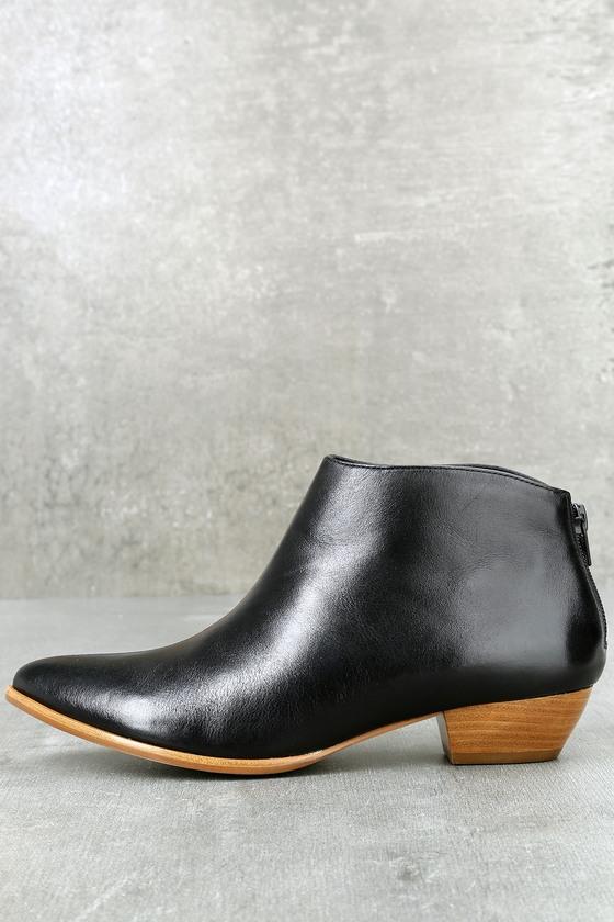 Matisse | Aida Black Leather Ankle Booties | Lulus
