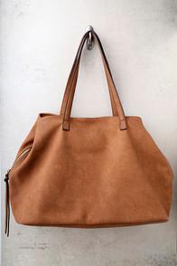 Lulus Uptown Mama Brown Tote
