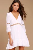 Lulus Love Letters White Skater Dress