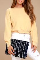 Lulus Feel It Still Navy Blue Woven Clutch