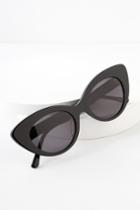 Crap Eyewear The Wild Gift Black Cat-eye Sunglasses | Lulus
