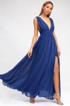 Heavenly Hues Royal Blue Maxi Dress | Lulus