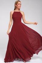 Mythical Kind Of Love Wine Red Maxi Dress | Lulus