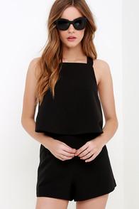 Keepsake Learnt From You Black Romper
