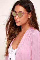 Check Meow-t Pink Mirrored Cat-eye Sunglasses | Lulus