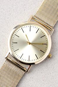 Lulus Tick-tock Gold Watch